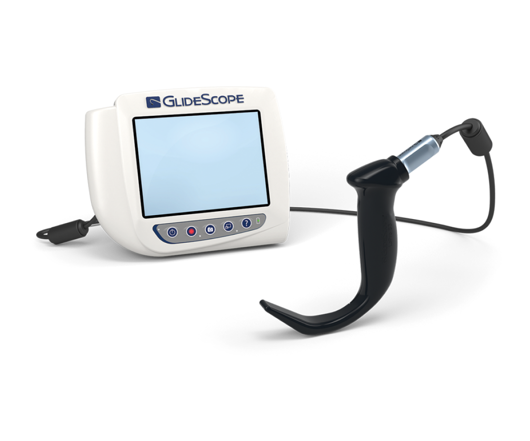 GlideScope video monitor and vl blade