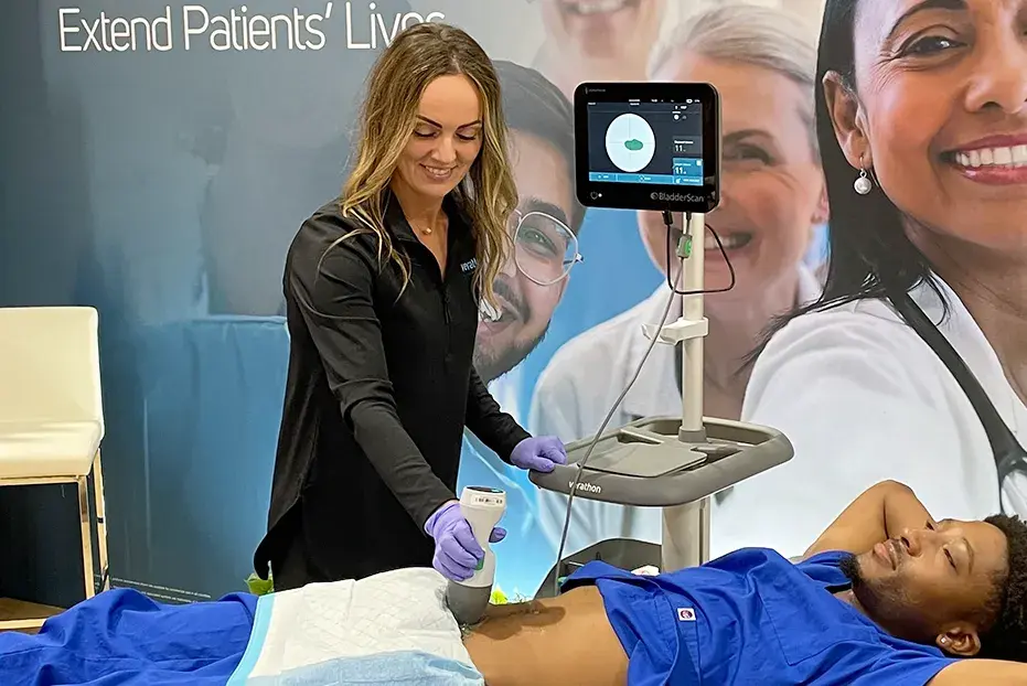 Live Scanning with BladderScan at Booth #3115